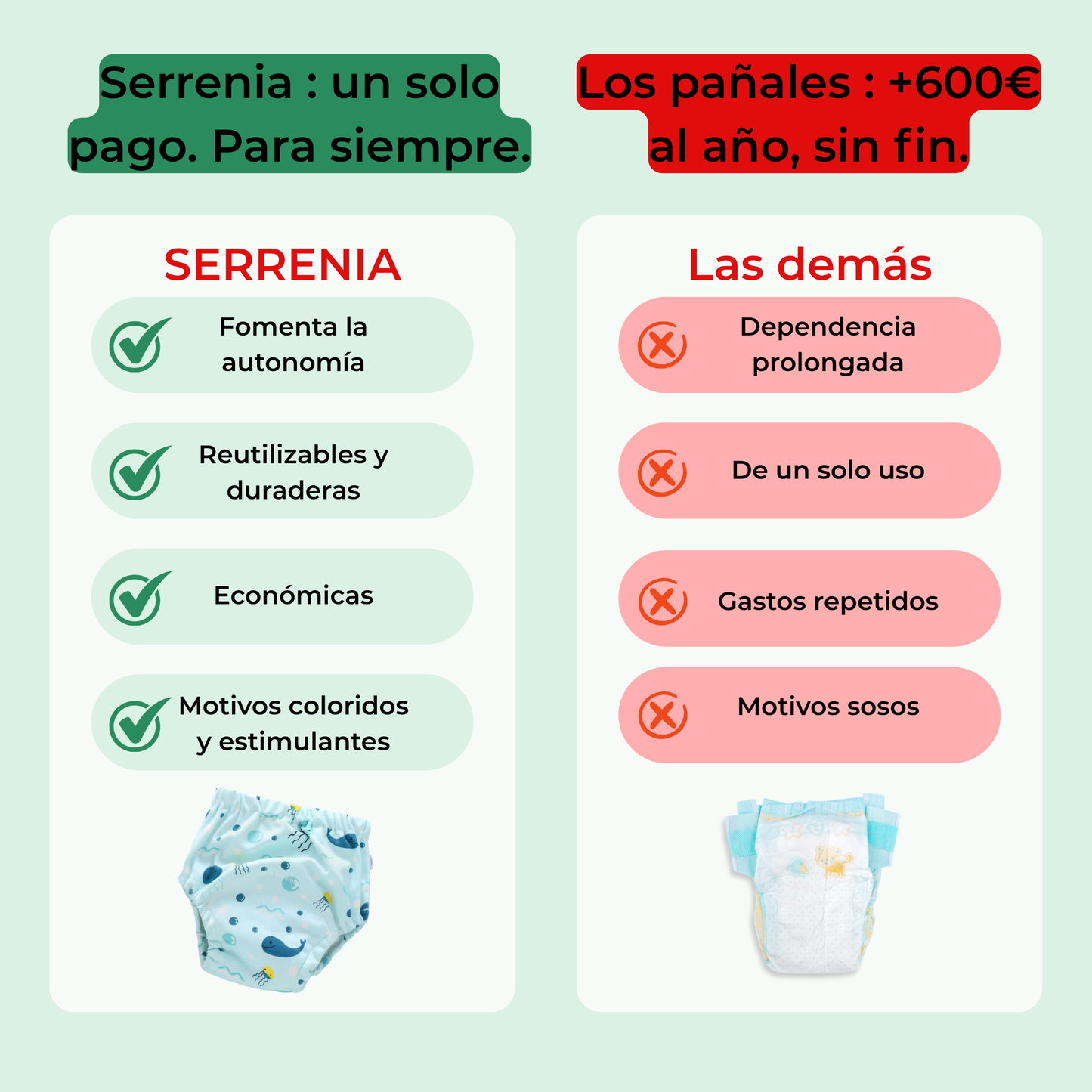 Braguitas de aprendizaje Serrenia