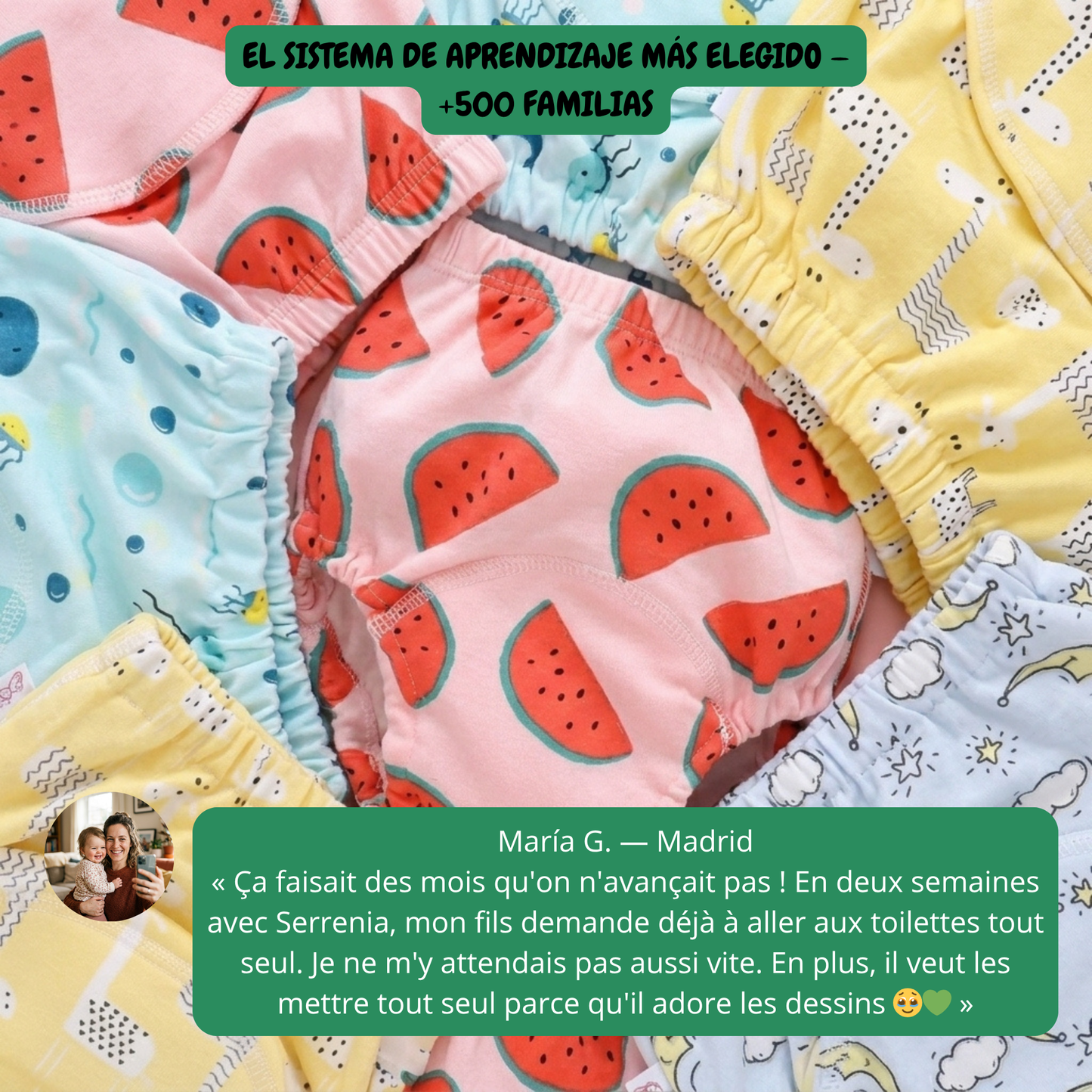 Braguitas de aprendizaje Serrenia