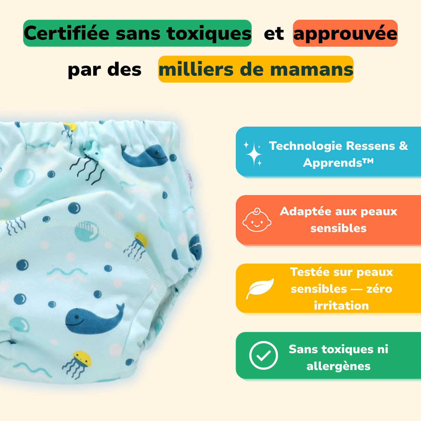 Culottes d'apprentissage Serrenia